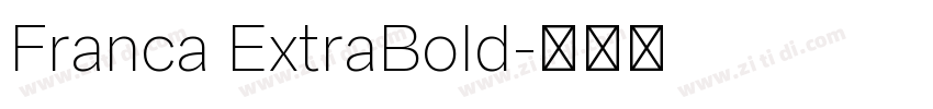 Franca ExtraBold字体转换